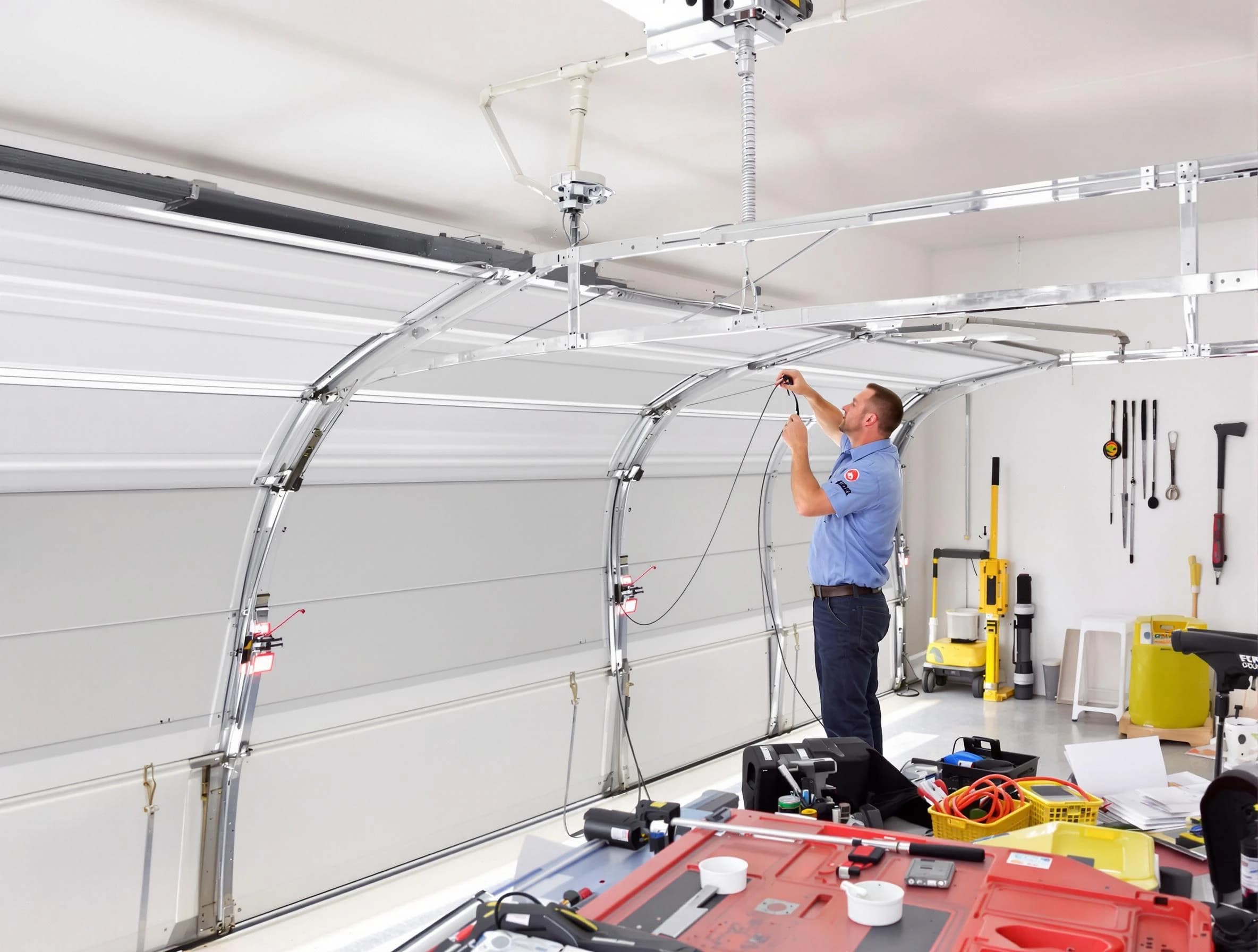 Garage door cable repair service by Erie Garage Door Repair in Erie