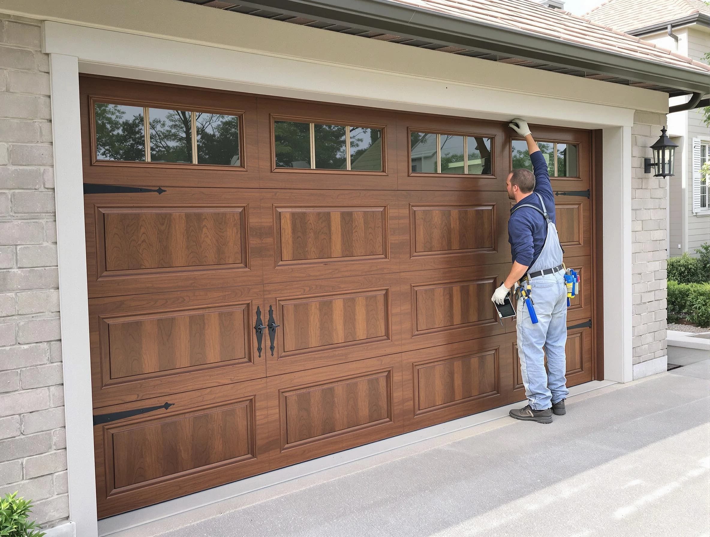 Custom garage door showcase by Erie Garage Door Repair in Erie