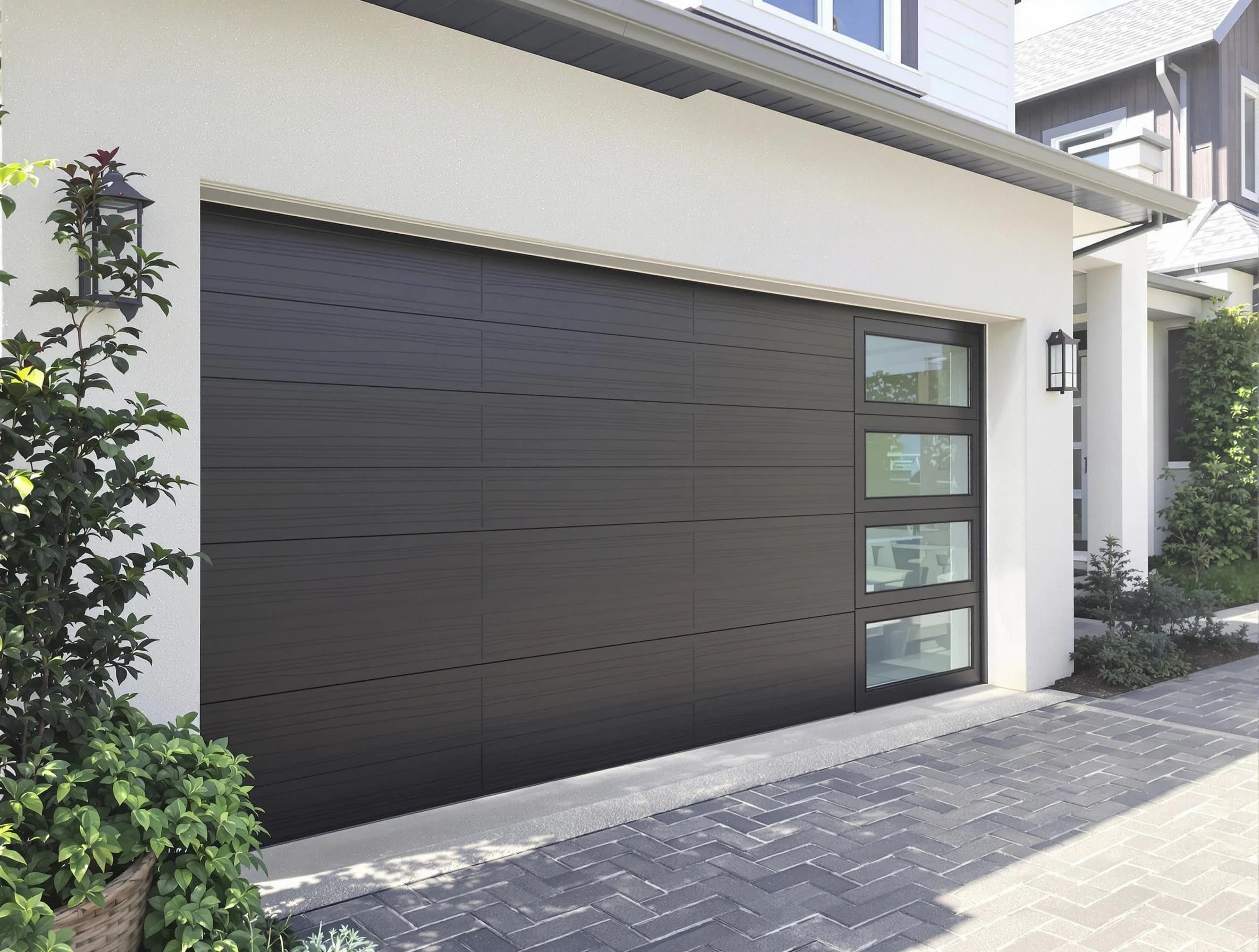 Custom garage door installation by Erie Garage Door Repair in Erie