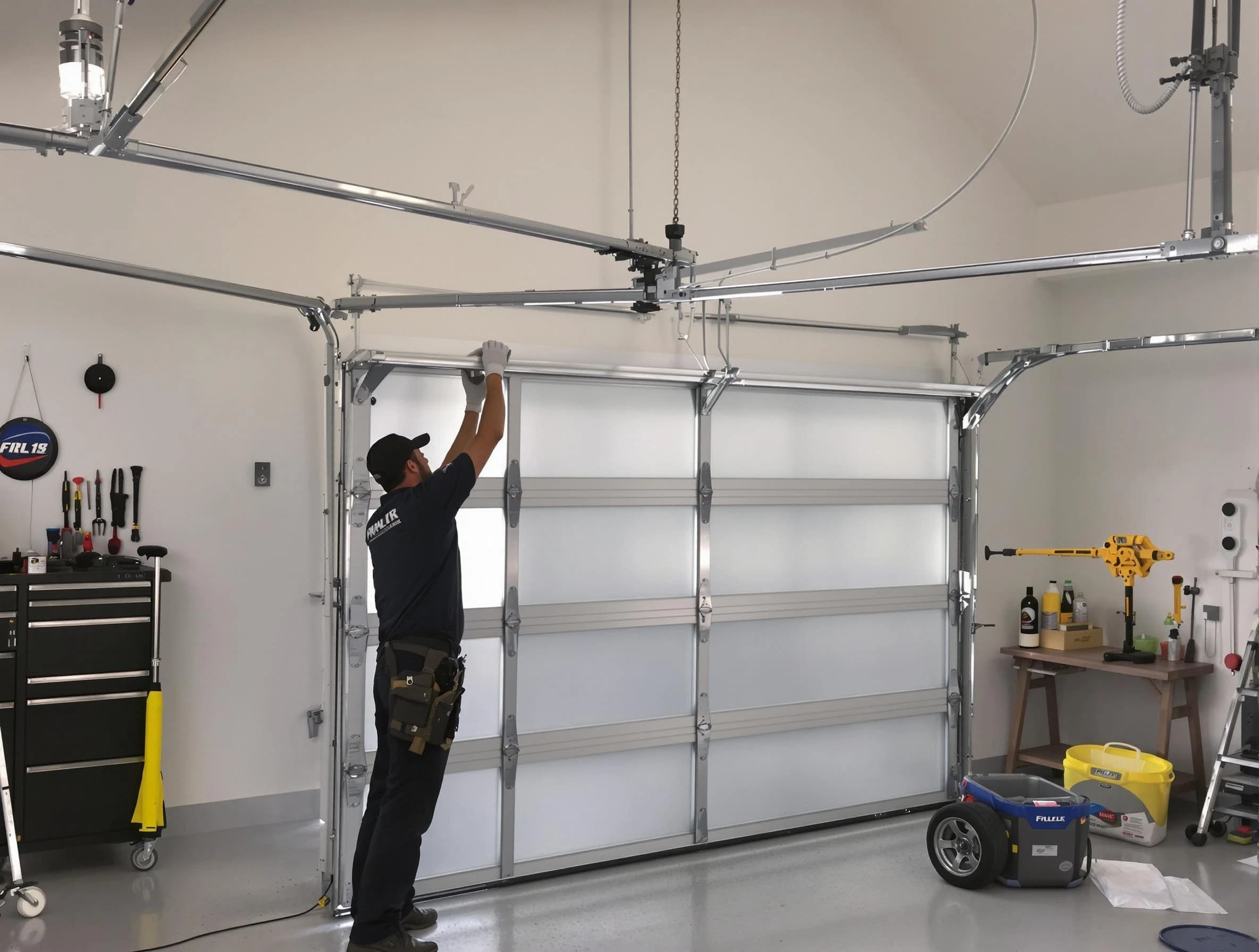 Erie Garage Door Repair certified team performing precision garage door installation in Erie