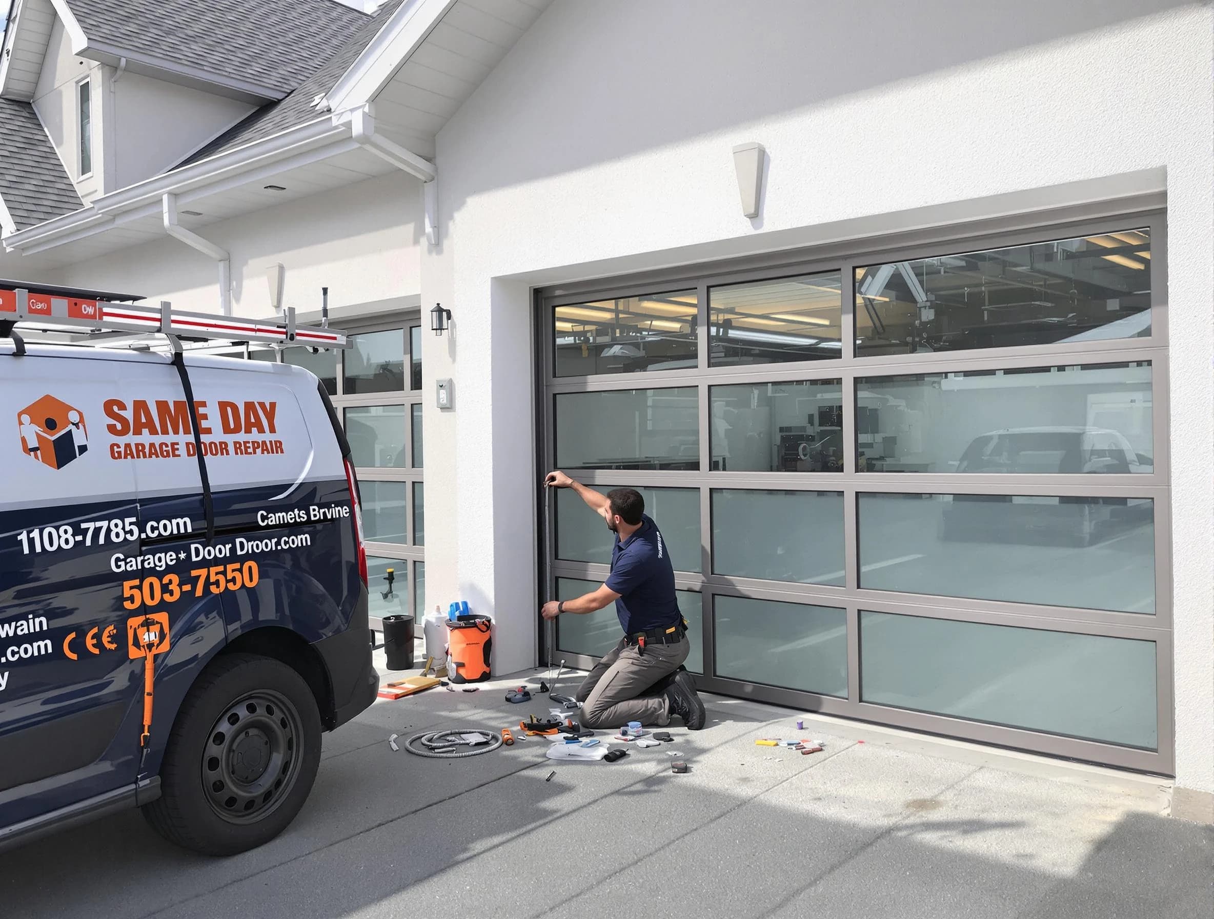 Same-day garage door repair service by Erie Garage Door Repair in Erie