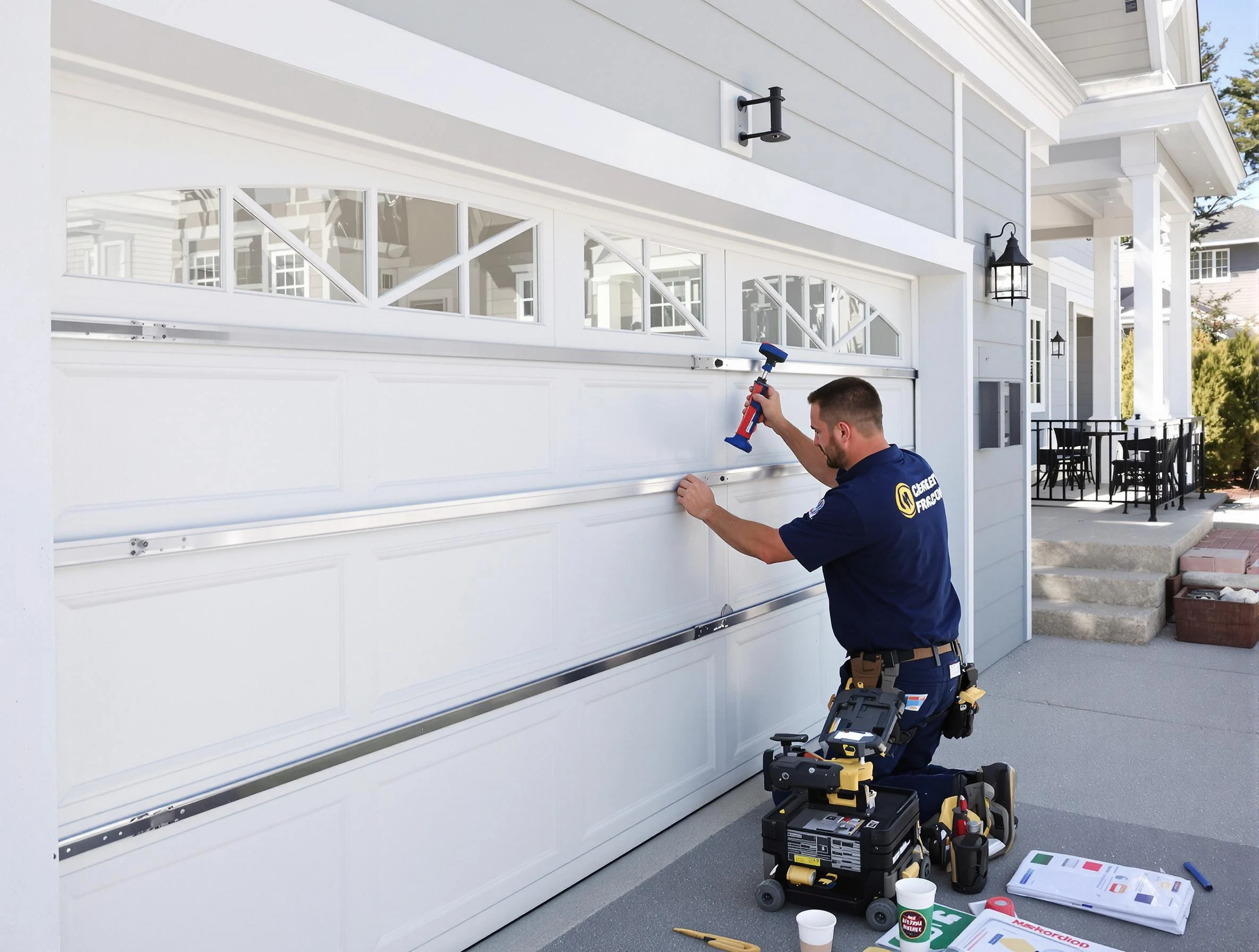 Professional garage door installation by Erie Garage Door Repair in Erie