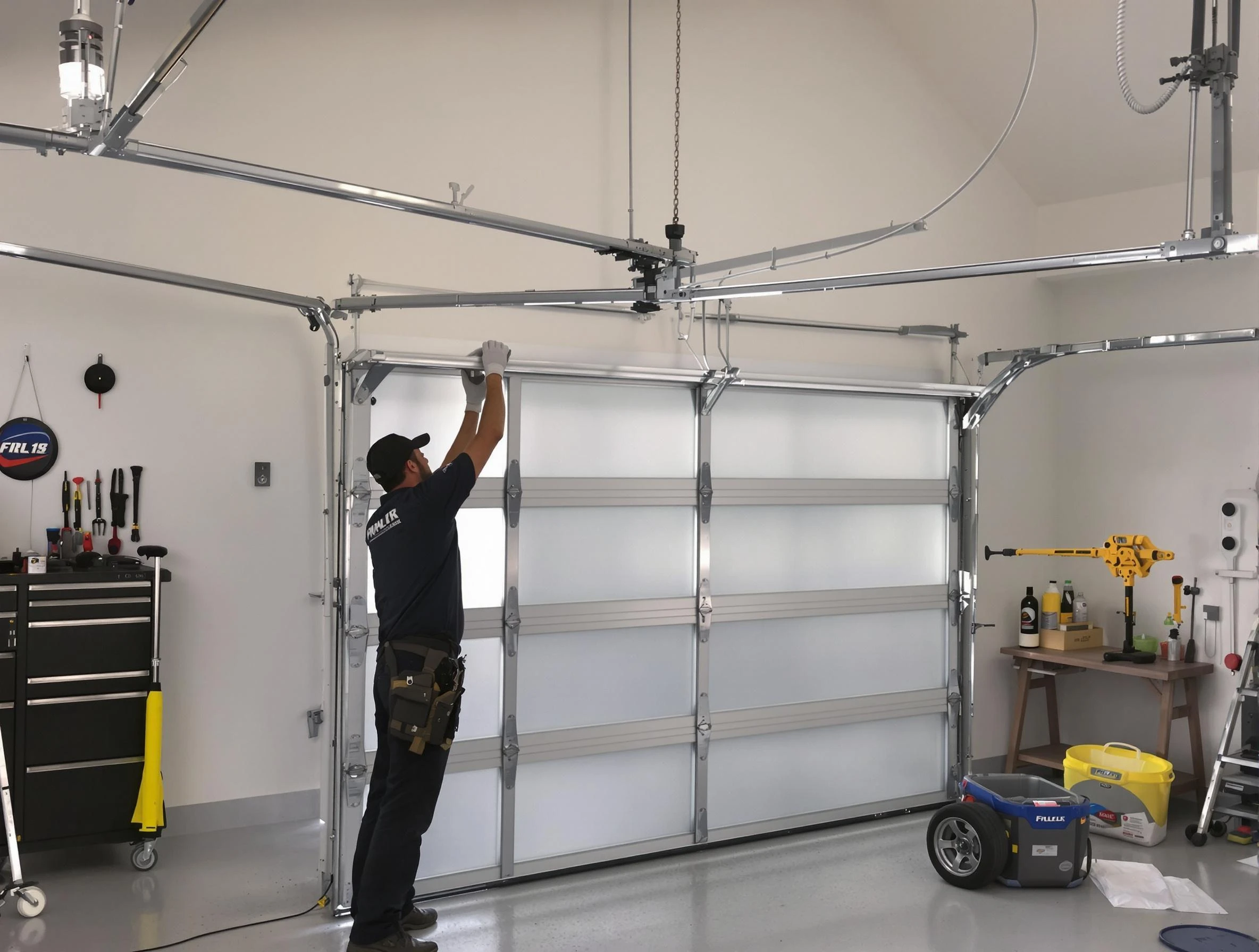 Erie Garage Door Repair certified team performing precision garage door installation in Erie