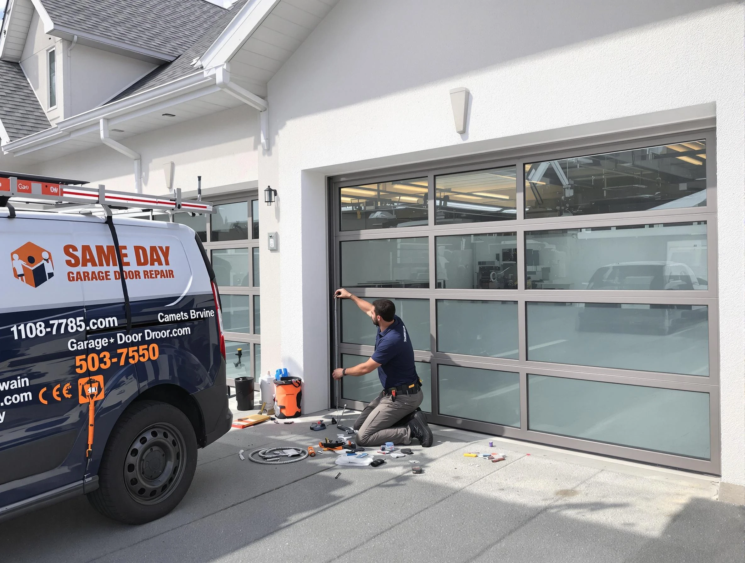 Same-day garage door repair service by Erie Garage Door Repair in Erie